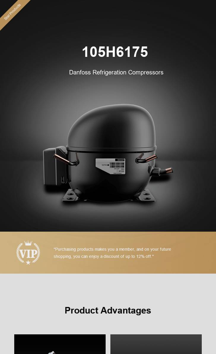 Danfoss Compressor 105H6175, technical parameters pdf, structure diagram